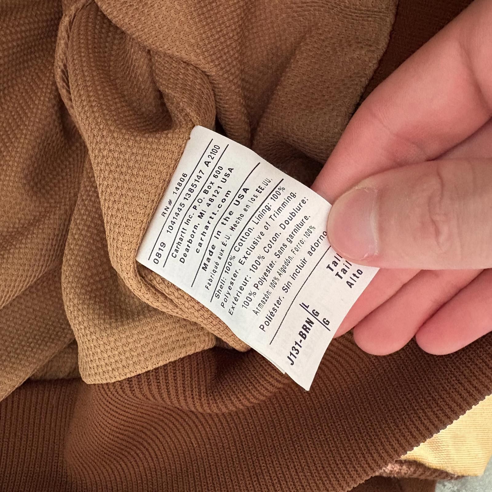 Carhartt × Vintage Vintage Made in USA Deadstock Carhartt Thermal Lined Jacket Size US XL / EU 56 / 4 - 4 Thumbnail