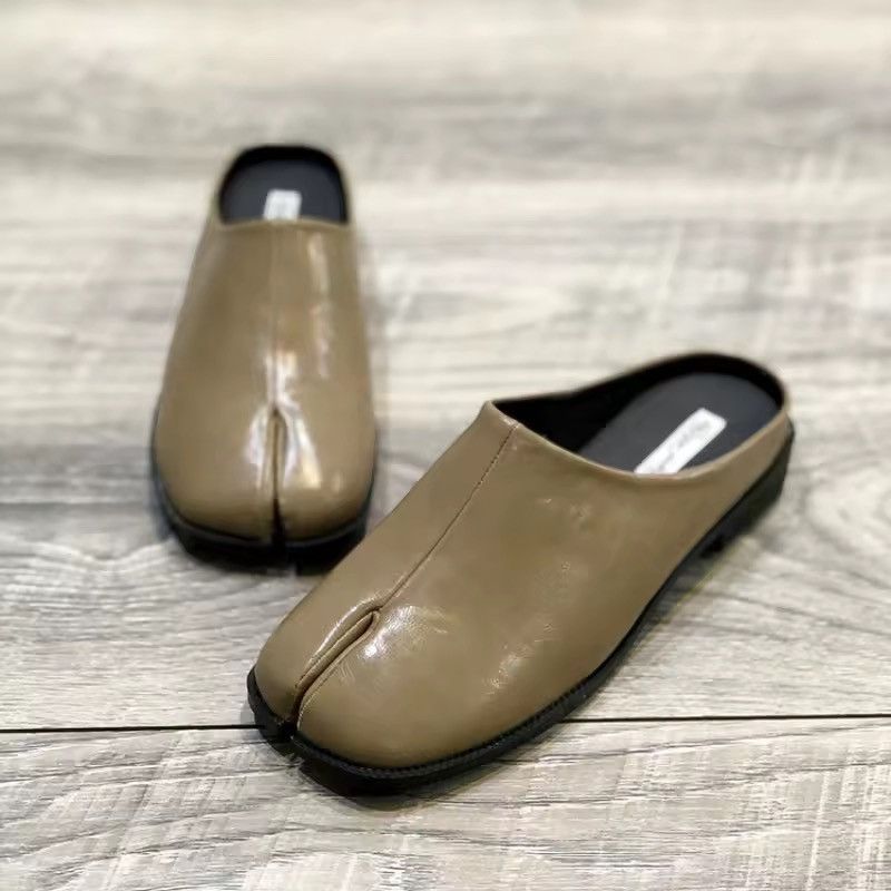 Other Streetwear Casual PU Leather Tabi Slippers Loafers Shoes Size US 7 / IT 37 - 1 Thumbnail