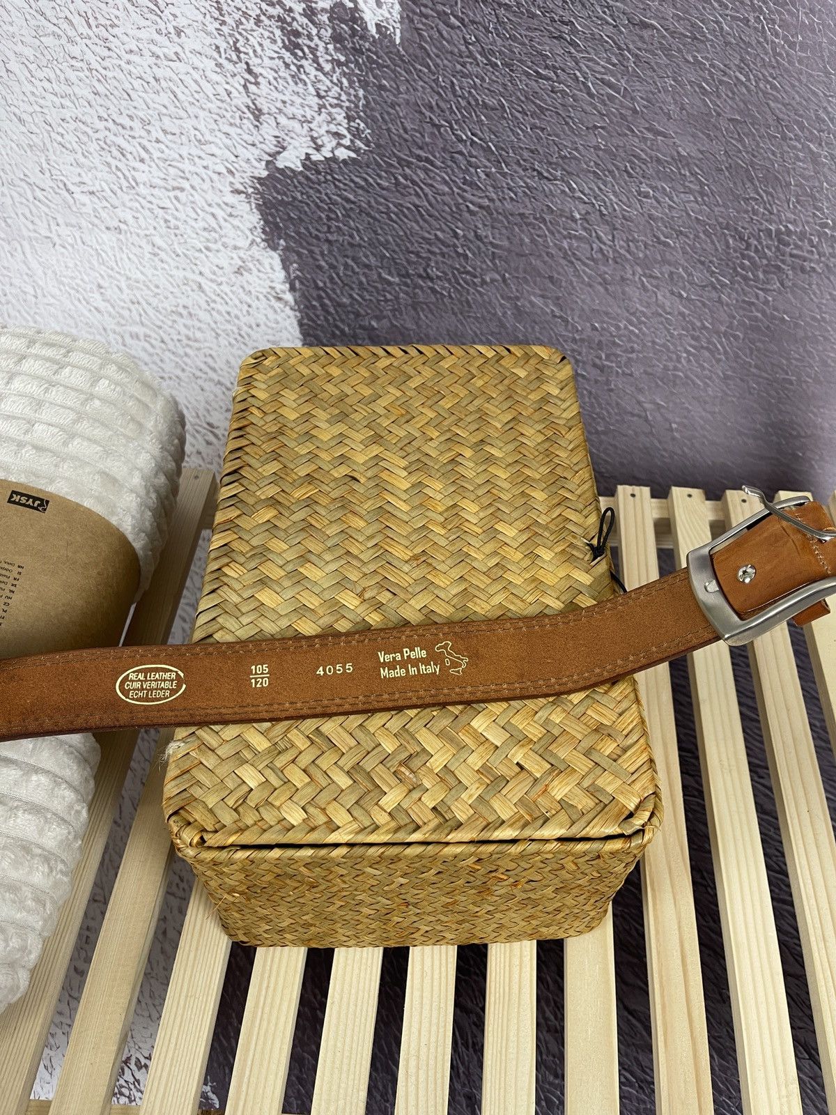 Vintage Vintage Cowboy brown leather made in Italy belt Size ONE SIZE - 6 Thumbnail