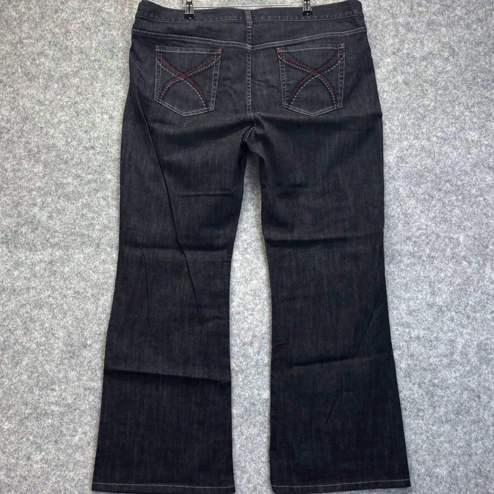 Marks & Spencer Marks & Spencer Bootcut Jeans Women UK22 L32 Black New With Tags Size 40" / US 18 - 2 Thumbnail