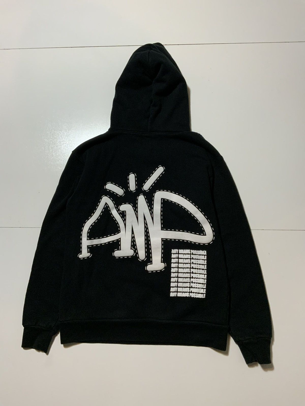 AMP AMP Any Means Possible Kai Cenat Puff Print Hoodie Size US S / EU 44-46 / 1 - 1 Thumbnail