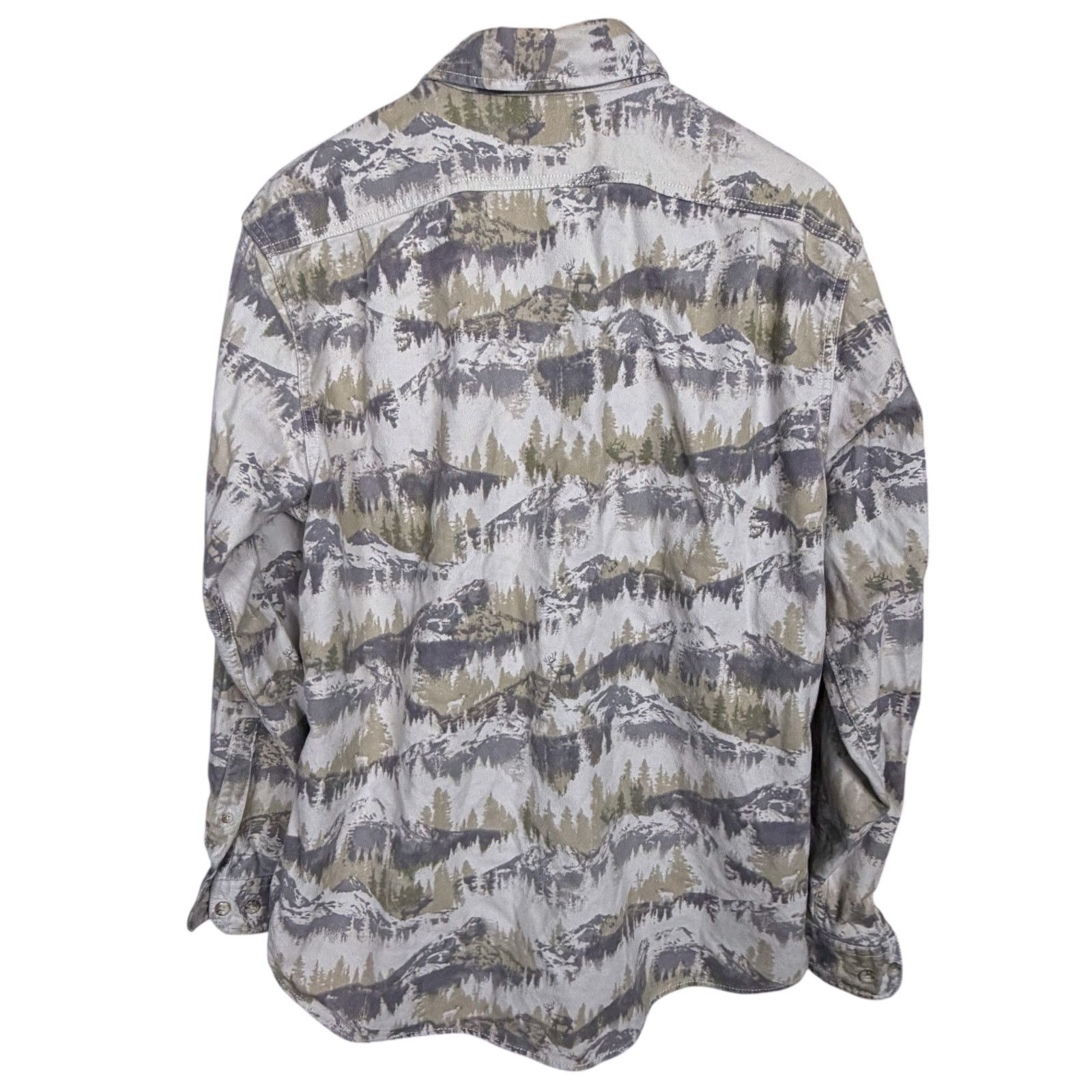 Eddie Bauer Eddie Bauer Sport Shop Men's Medium Scenic Mountain LS Shirt Size US M / EU 48-50 / 2 - 2 Thumbnail