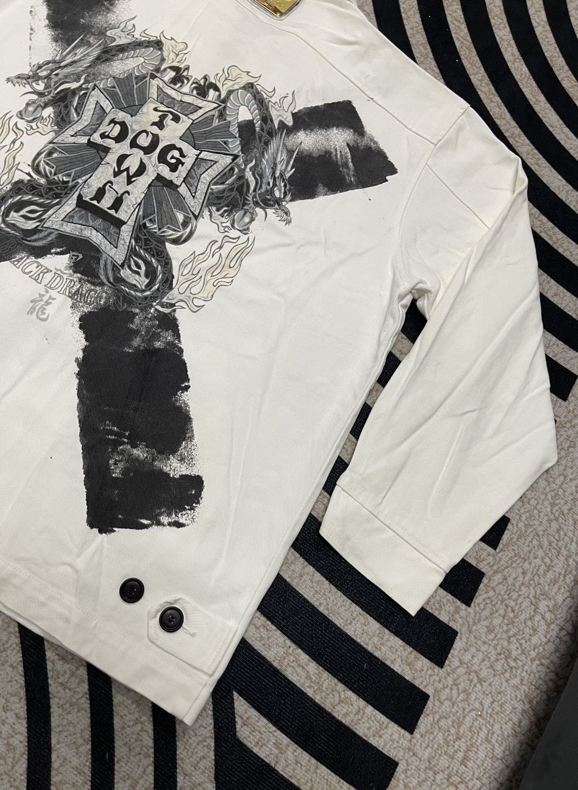 Dogtown 90s DOGTOWN DRAGON DENIM ZIPPER JACKET RARE DESIGN Size US XL / EU 56 / 4 - 13 Thumbnail