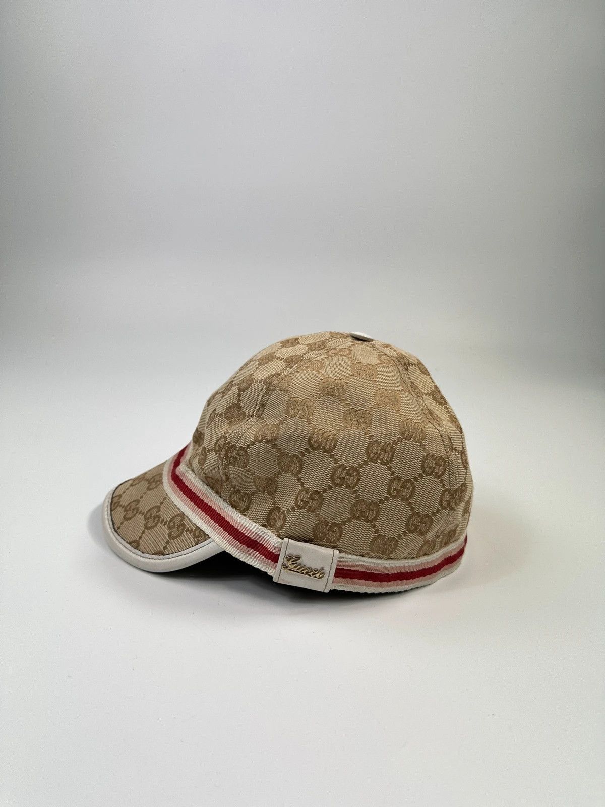 Gucci Gucci 00’s GG Monogram Pink Beige Baseball Cap Size ONE SIZE - 1 Thumbnail