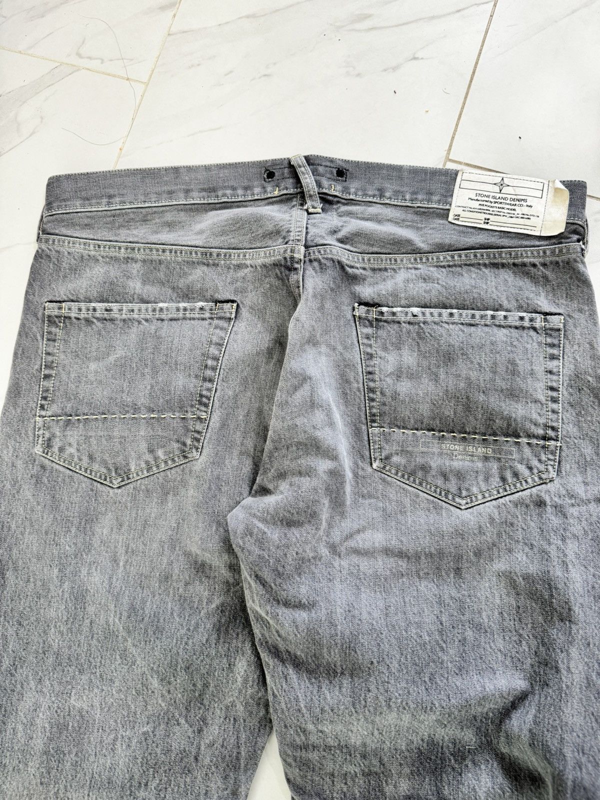 Stone Island grey Stone Island cotton straight leg jeans Size US 36 / EU 52 - 3 Thumbnail