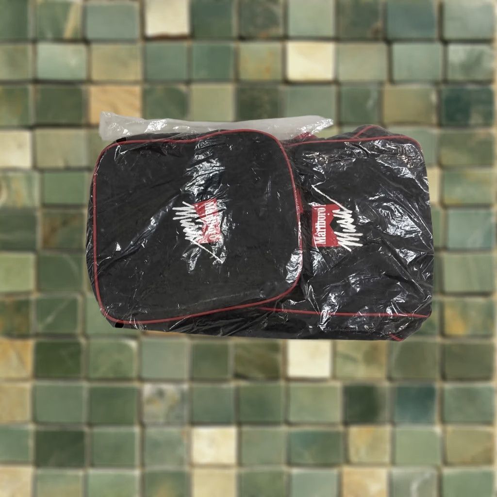 Marlboro VINTAGE Marlboro Music Duffel Bag 90s Rare Cigarettes Sealed Brand New VTG Black Mens Nylon Duffle Size ONE SIZE - 1 Thumbnail