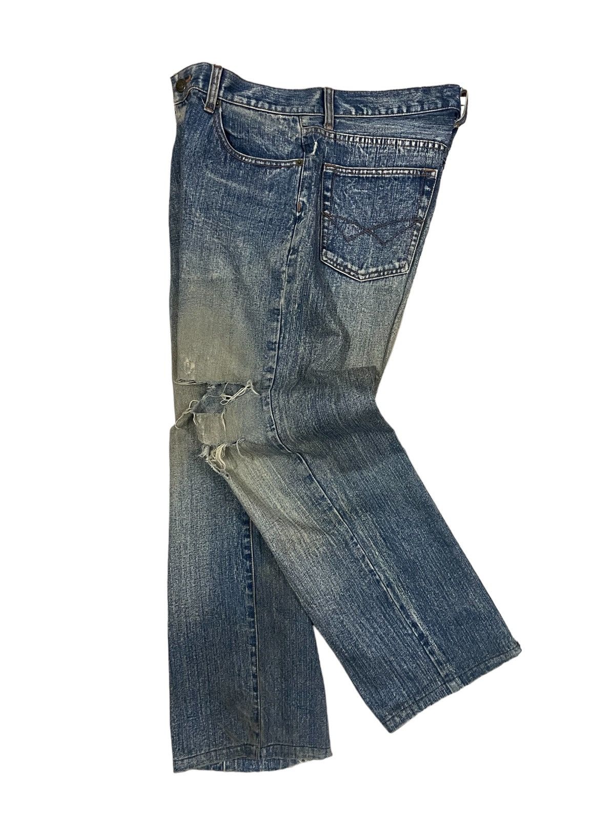 Hysteric Glamour Vintage Japanese Streetwear Ripped Baggy Mud Washed Jeans Size US 32 / EU 48 - 7 Thumbnail