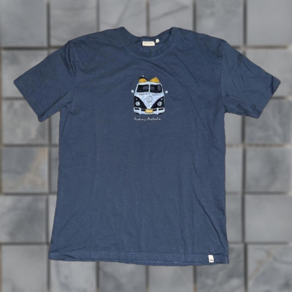 Vintage Pacific Creation VW Bus Graphic T-Shirt Men’s Small Blue Surf Beach Classic Fit Size US S / EU 44-46 / 1 - 1 Thumbnail