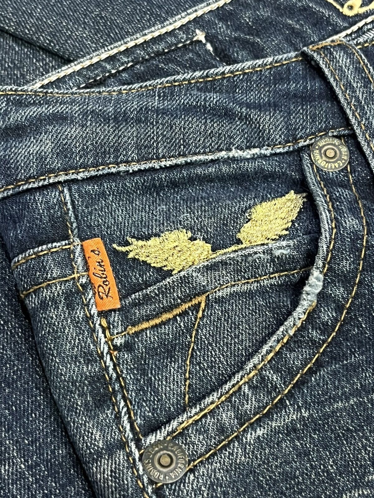Robins Jeans ROBIN’S JEANS Peace Studded Pure Rocker Chic Flare Petite🔥 Size 24" / US 00 / IT 34 - 9 Thumbnail