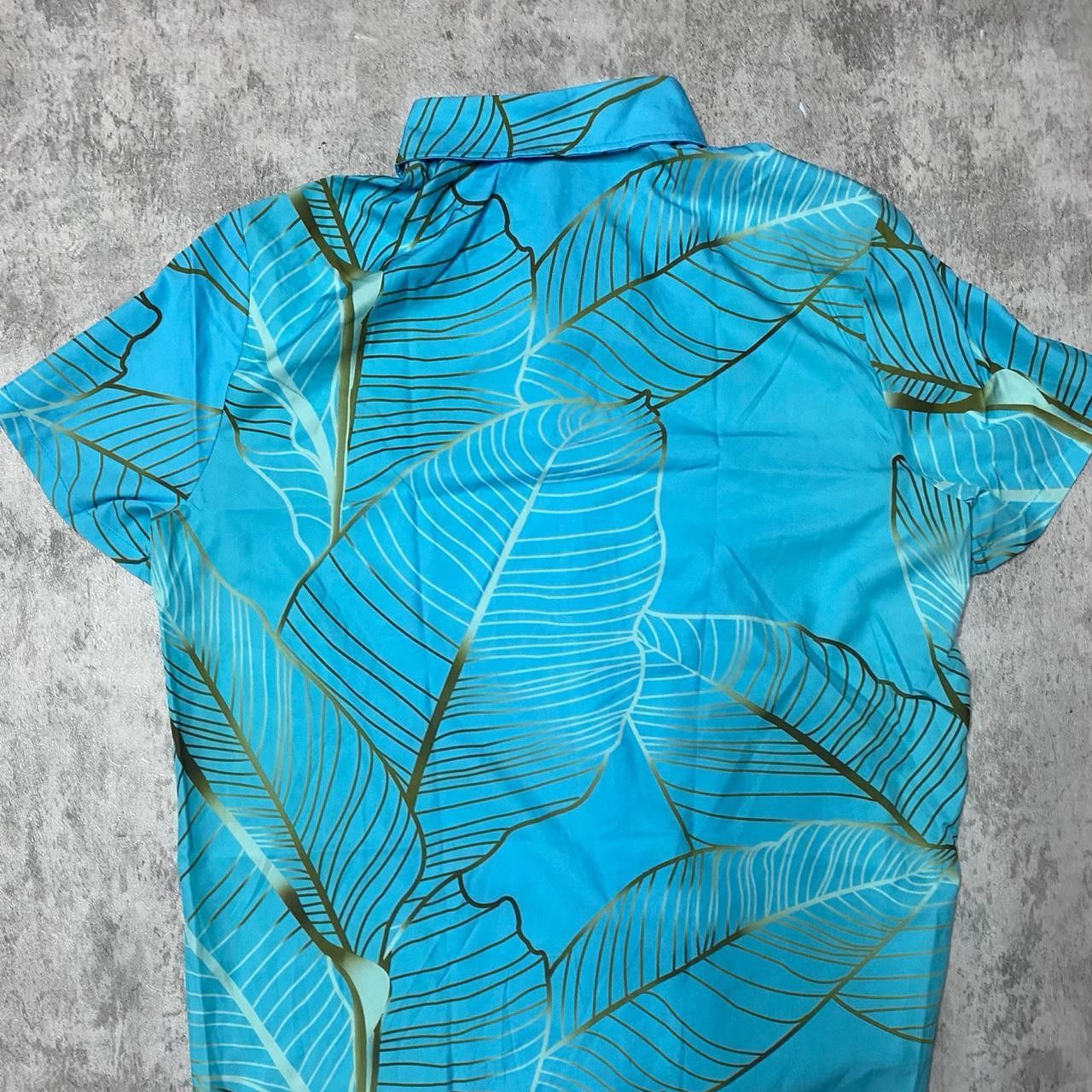 Other Blue short sleeve button up shirt #casualwear Size US XL / EU 56 / 4 - 4 Thumbnail