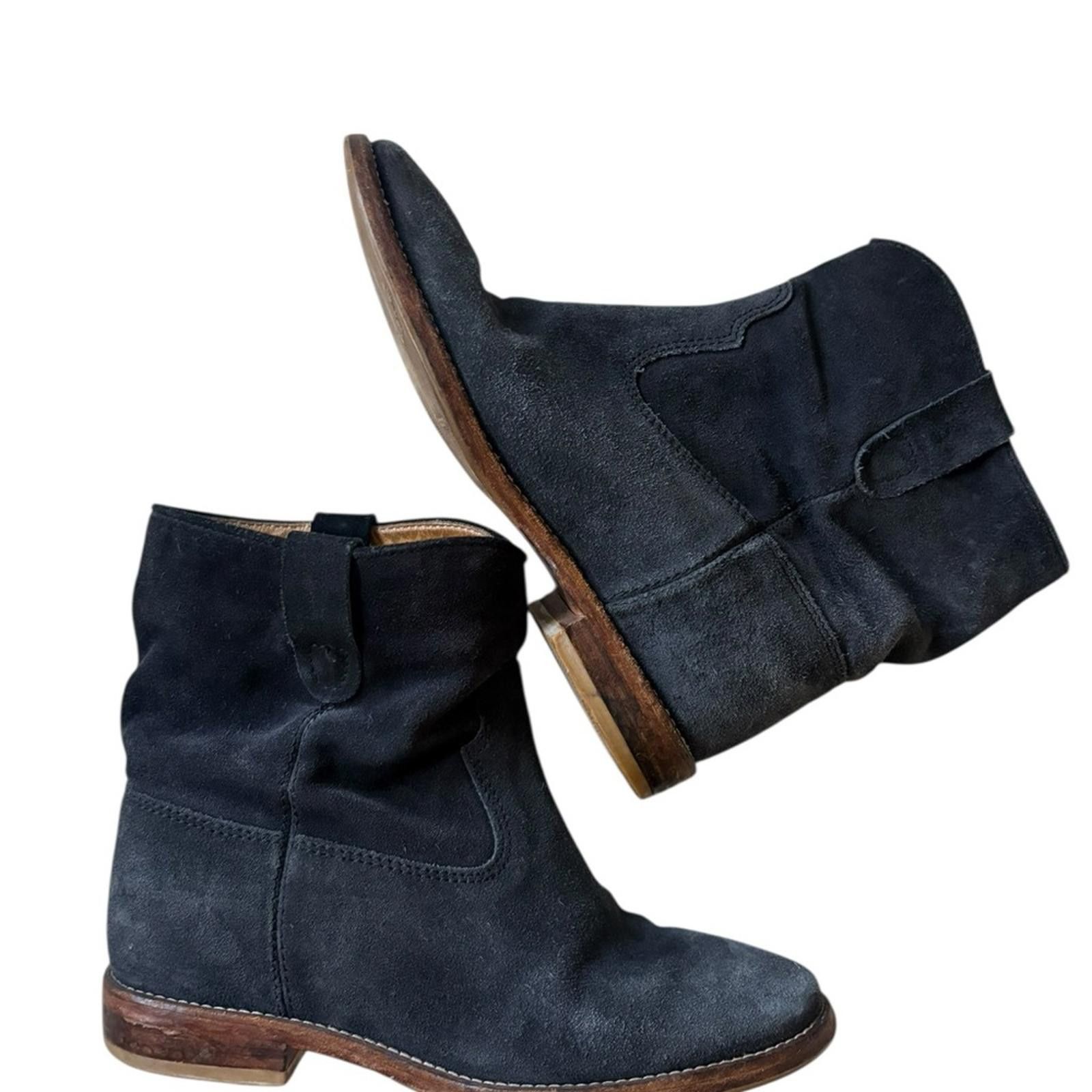Isabel Marant Isabel Marant Crisi Suede Leather Ankle Boots Size Black Size US 8 / IT 38 - 5 Thumbnail
