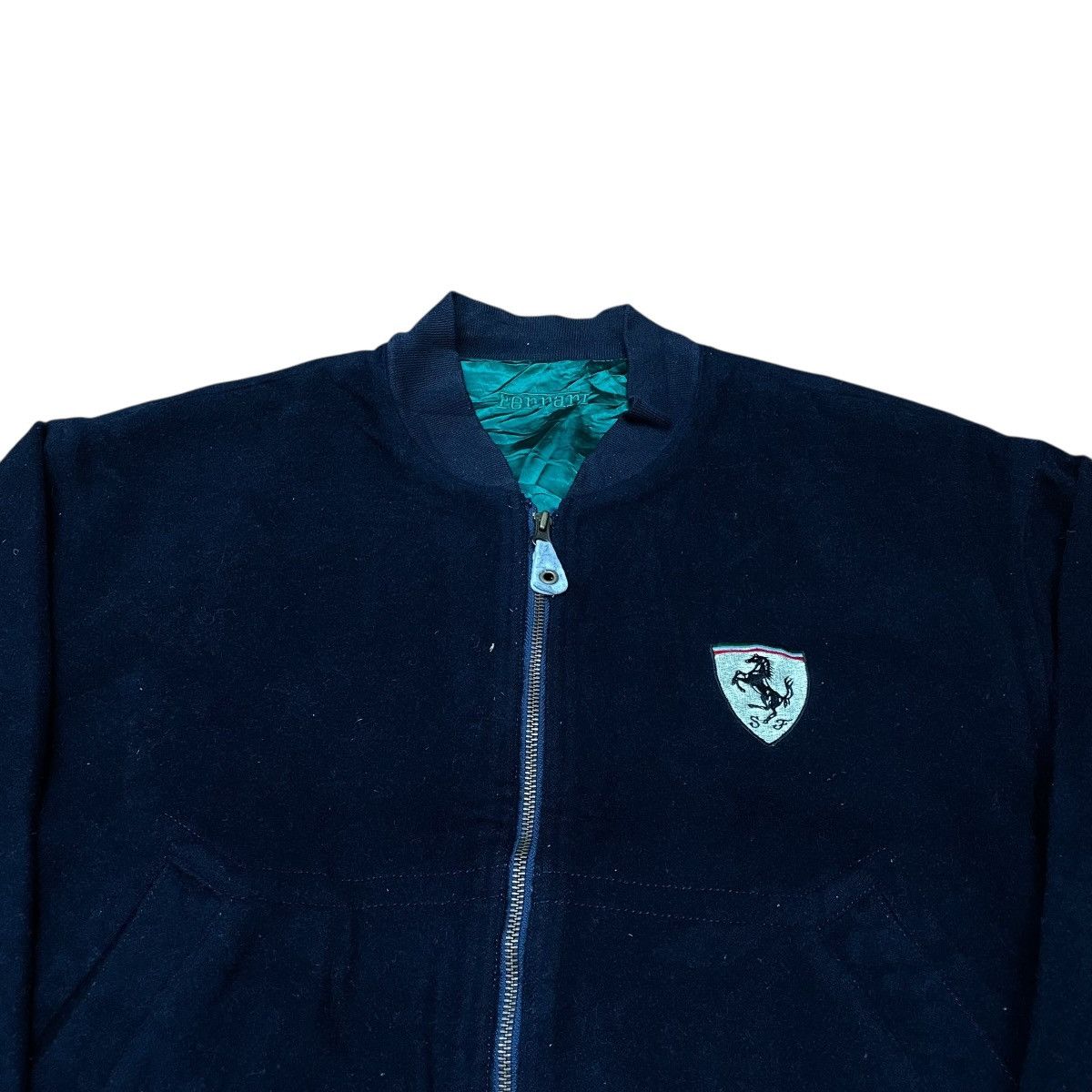 Ferrari Vintage Ferrari Wool Bomber Jacket Size US M / EU 48-50 / 2 - 3 Thumbnail