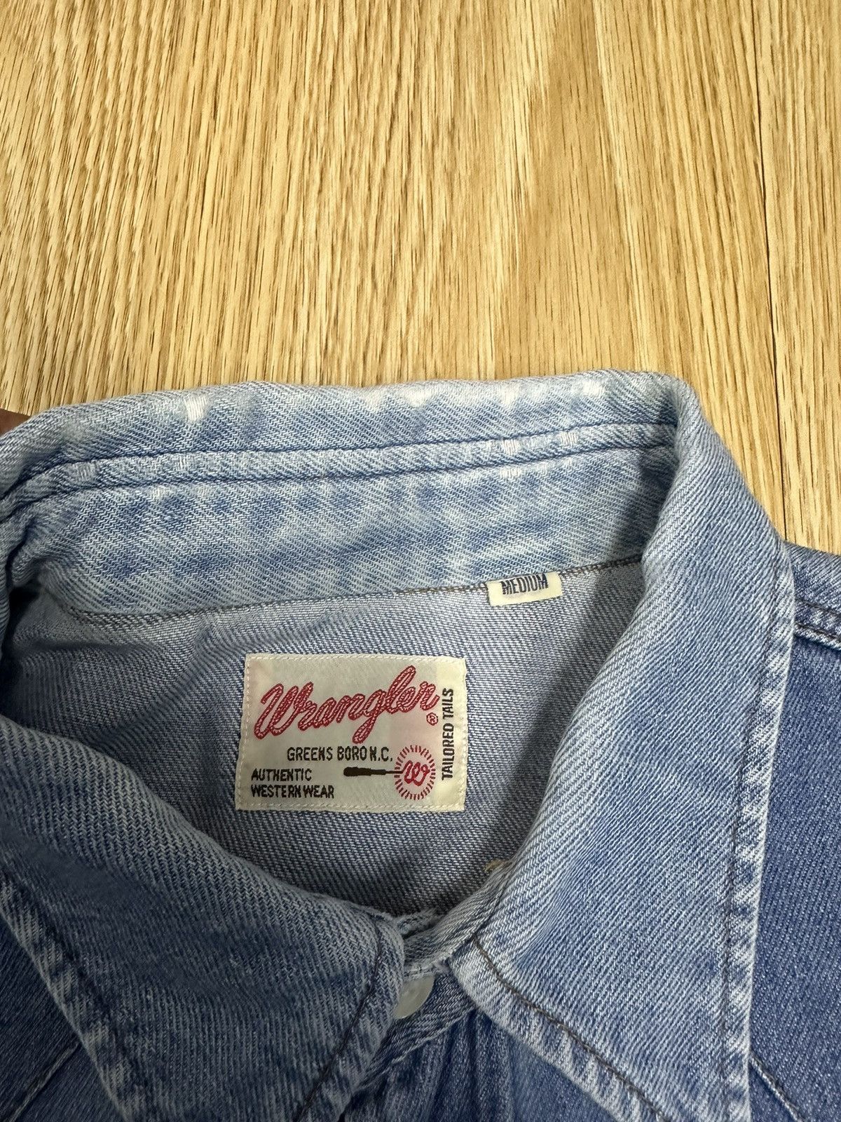 Wrangler Vintage Wrangler Tailored Tails Western Shirt A466 Size US M / EU 48-50 / 2 - 9 Thumbnail