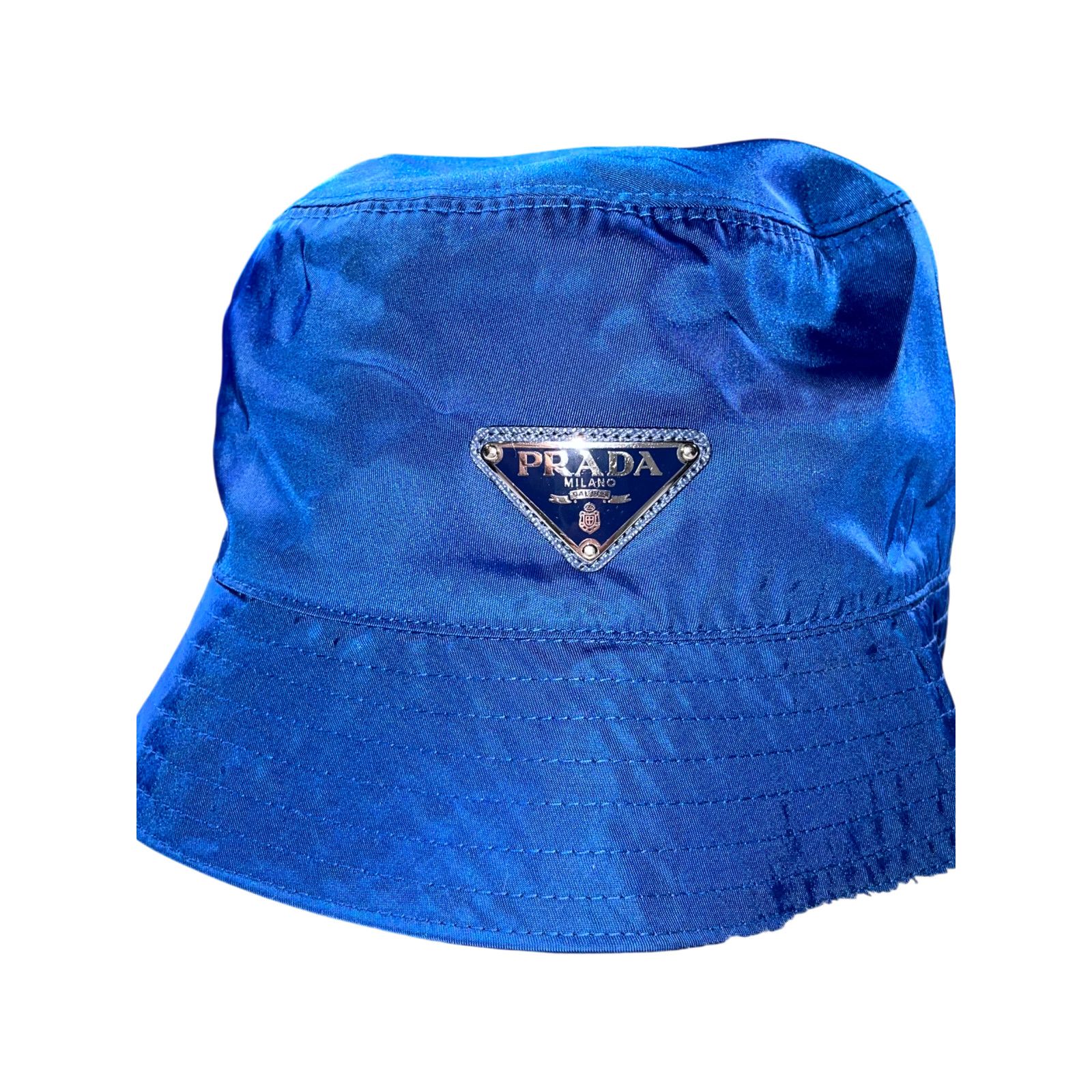 Prada Prada Blue Bucket Hat Size ONE SIZE - 1 Thumbnail