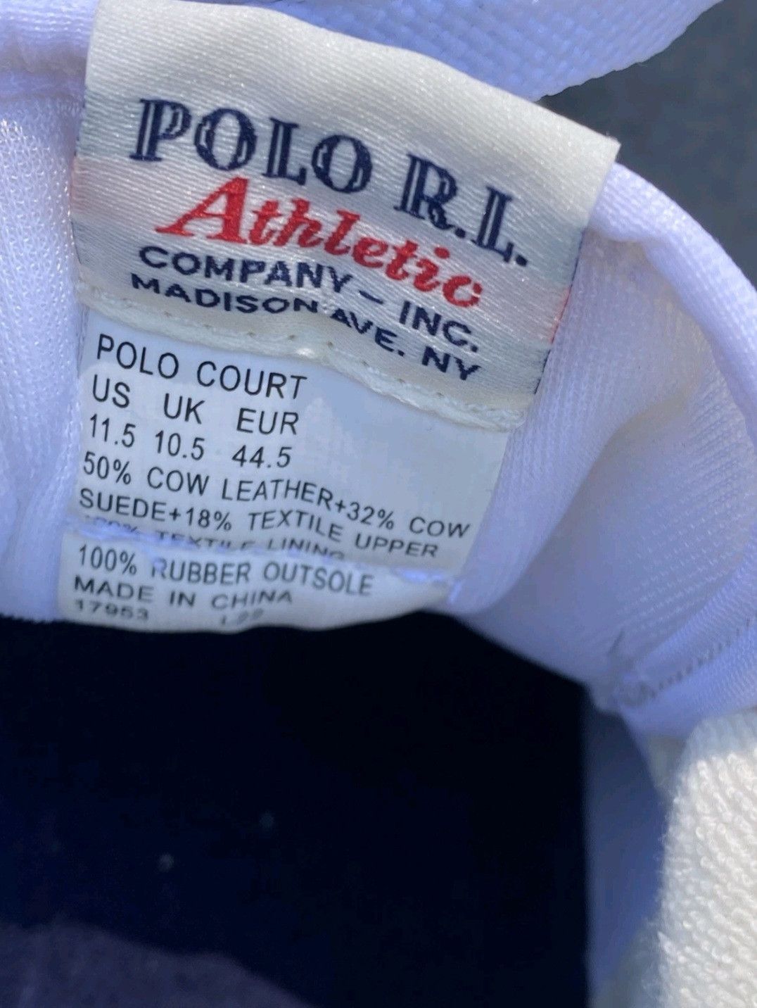 Ralph Lauren Ralph Lauren Polo Court Sneakers White Navy Red Retro 005 Size US 11.5 / EU 44-45 - 9 Thumbnail