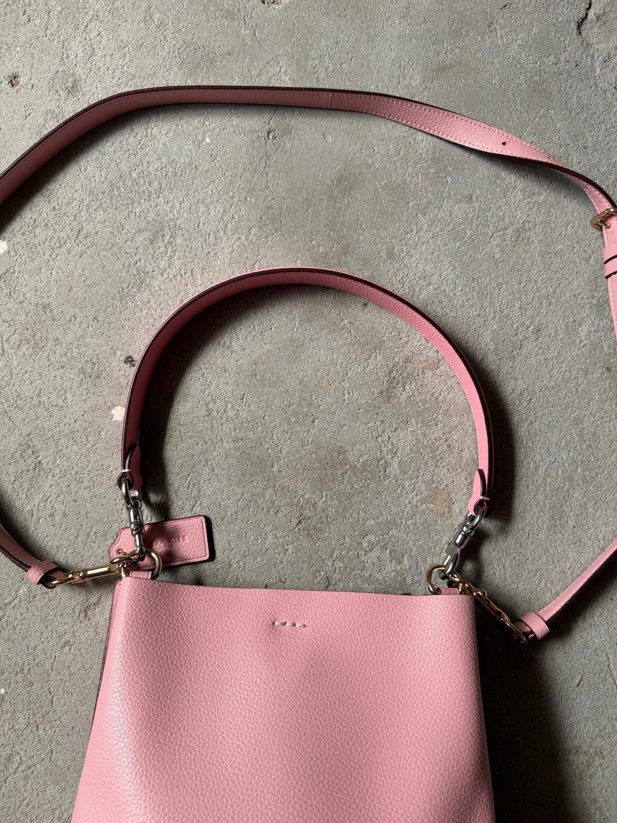 Coach Coach 2Way Leather Small Town Bucket Bag Bubblegum Size ONE SIZE - 9 Thumbnail
