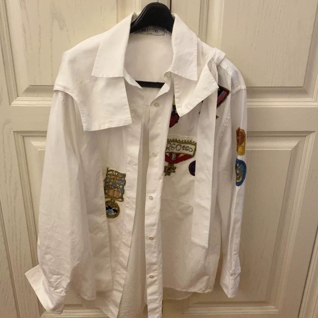 Valentino Valentino Embroidered White Jacket Size US S / EU 44-46 / 1 - 1 Thumbnail