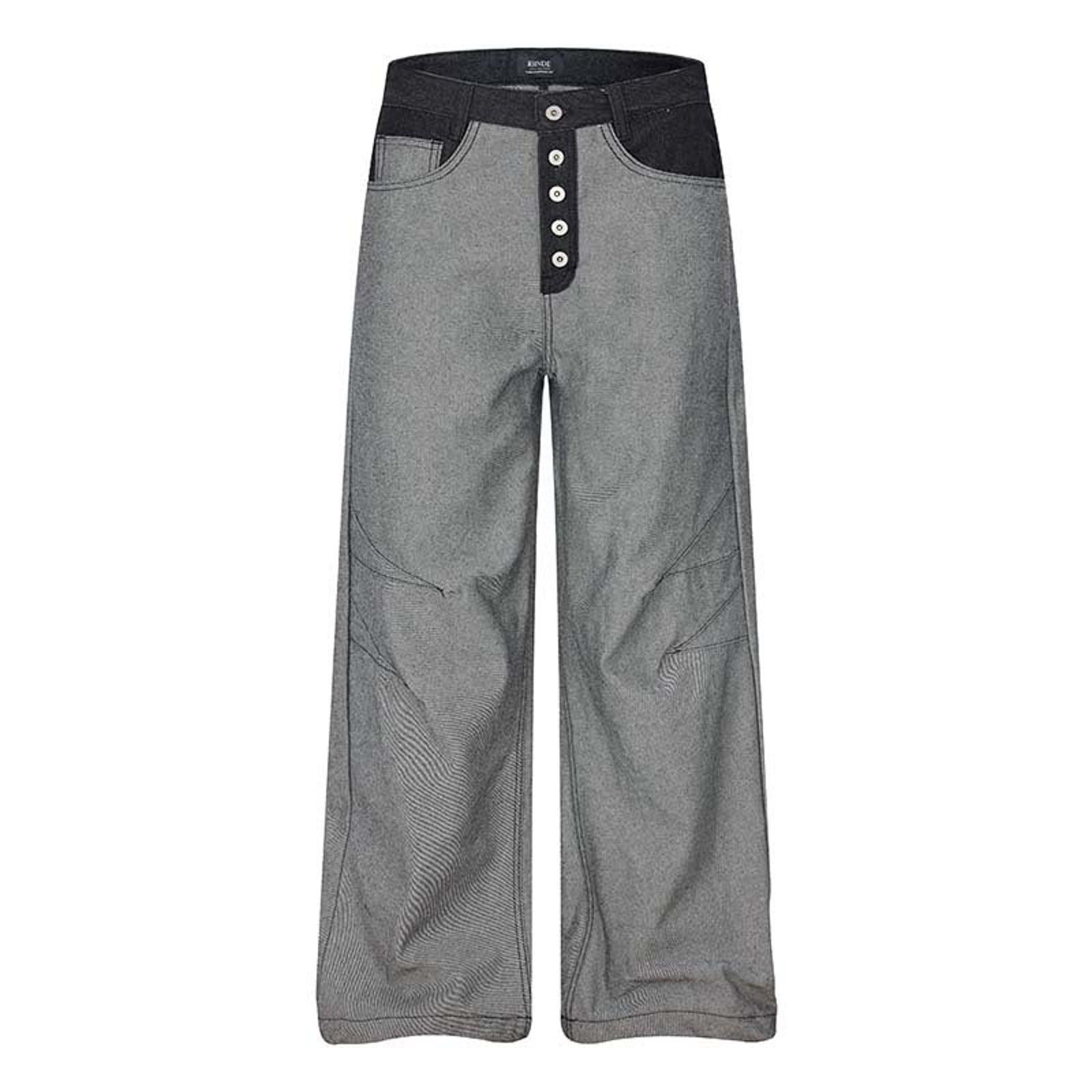 Japanese Brand Straight-Leg Retro Button Fly Wide Leg Jeans Size US 32 / EU 48 - 1 Thumbnail