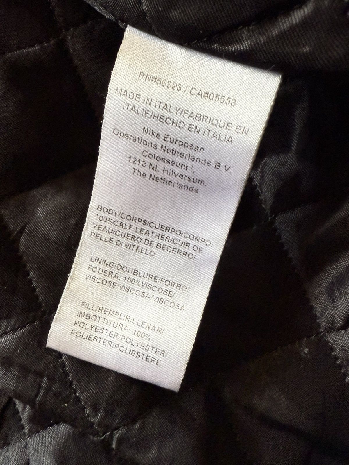 Nike × Stussy Nike x Stussy Embossed Swoosh Italian Leather Jacket [M] Size US M / EU 48-50 / 2 - 5 Thumbnail