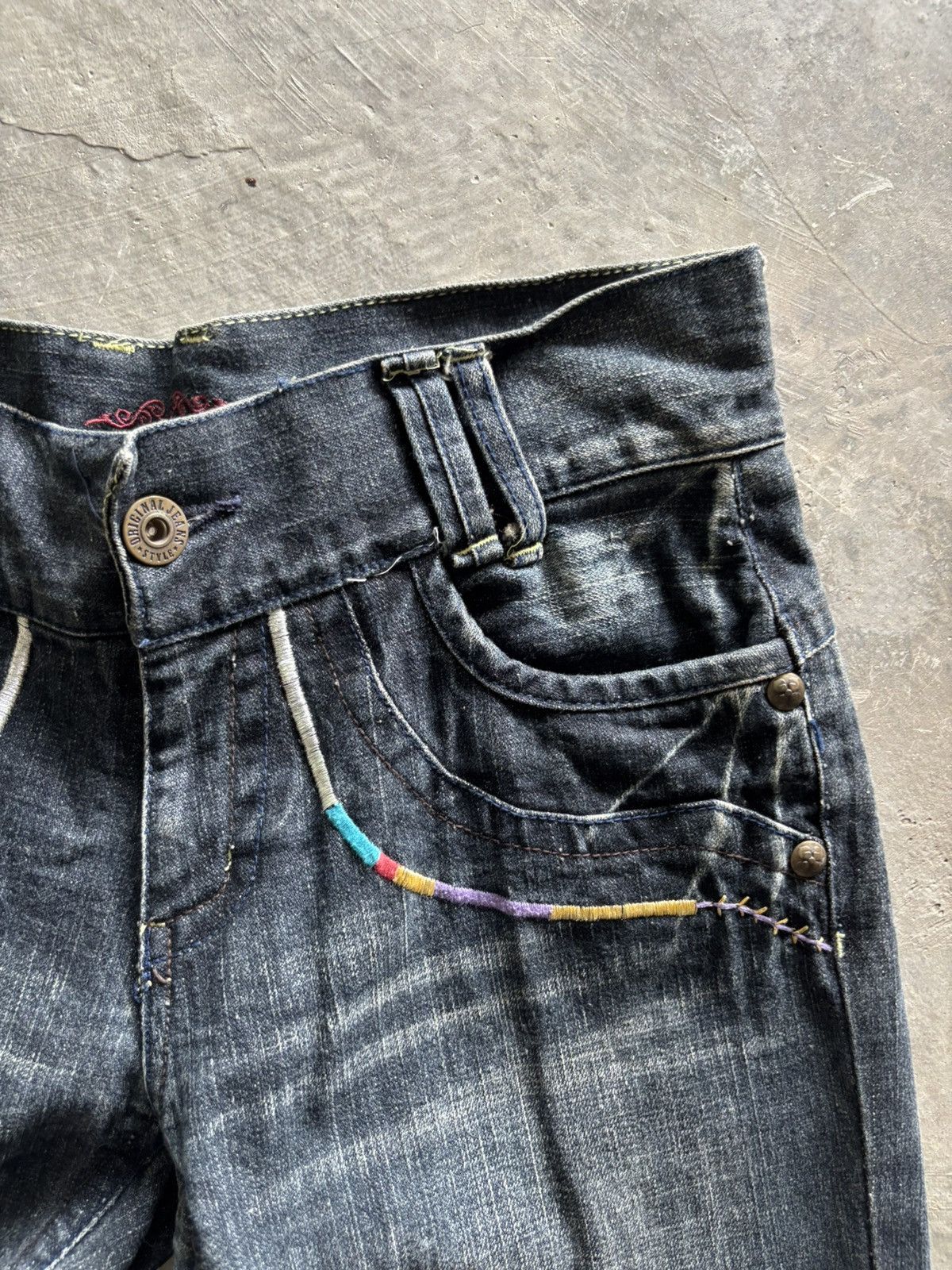 Hysteric Glamour FLARE BCBG JAPANESE JEANS PUNK STYLE WASHED SEASON FADE Size 30" / US 8 / IT 44 - 9 Thumbnail