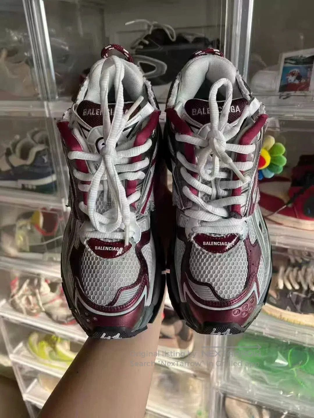 Balenciaga balenciaga runner burgundy sports shoes size 41. Size US 10 / EU 43 - 8 Thumbnail