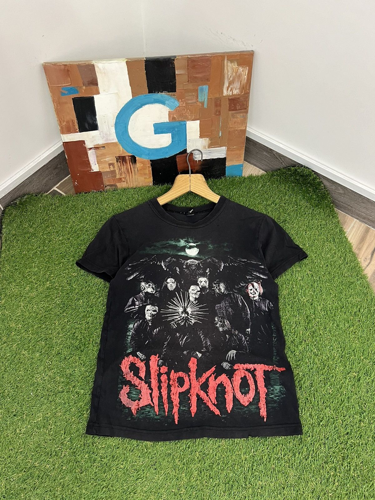 Band Tees × Slipknot × Vintage Vintage y2k Slipknot 00s T-Shirt rock band tee siz S Size US S / EU 44-46 / 1 - 1 Thumbnail