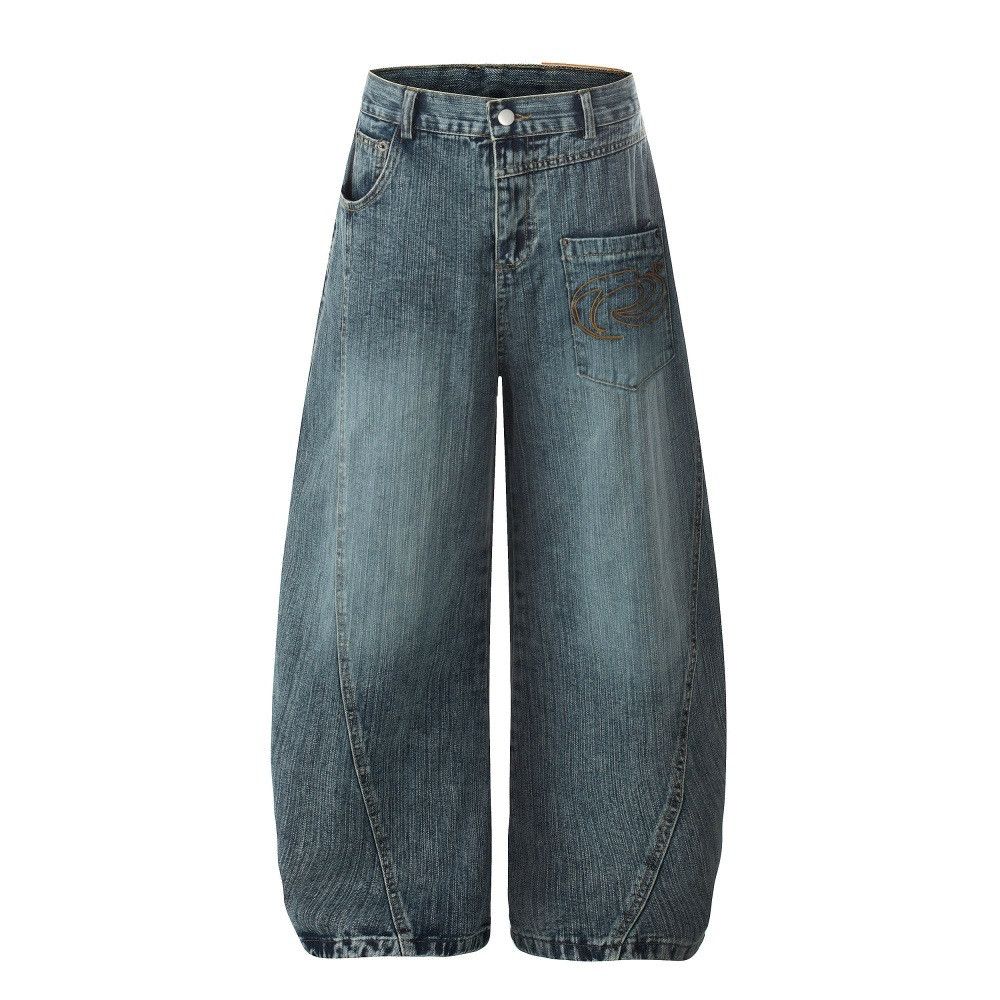Vintage Vintage washed distressed high-street scimitar jeans Size US 32 / EU 48 - 1 Thumbnail