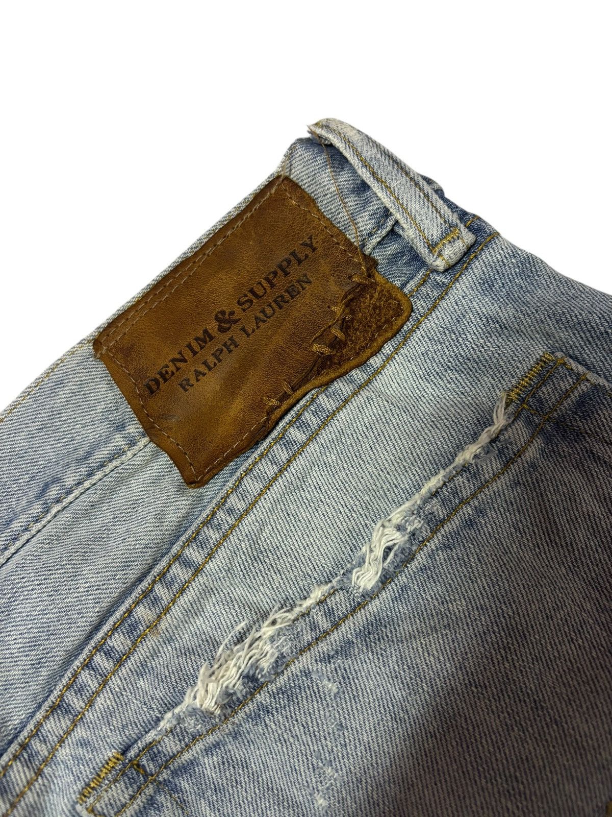 Denim & Supply Ralph Lauren Vtg 90s Ralph Lauren Denim & Supply Distressed Jeans Size US 33 - 8 Thumbnail