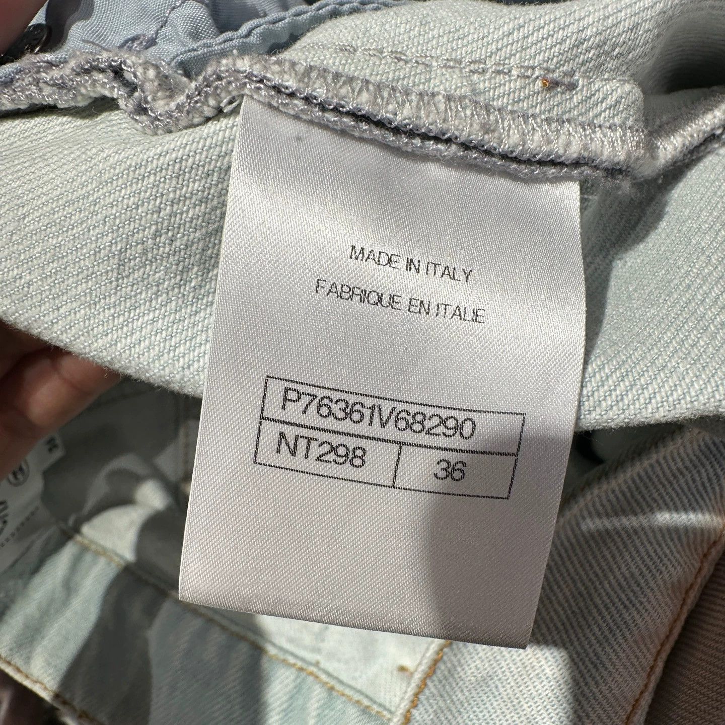 Chanel Chanel 24C Pink-Blue Gradient Wide-Leg Jeans 36 Cotton Size 26" / US 2 / IT 38 - 4 Thumbnail