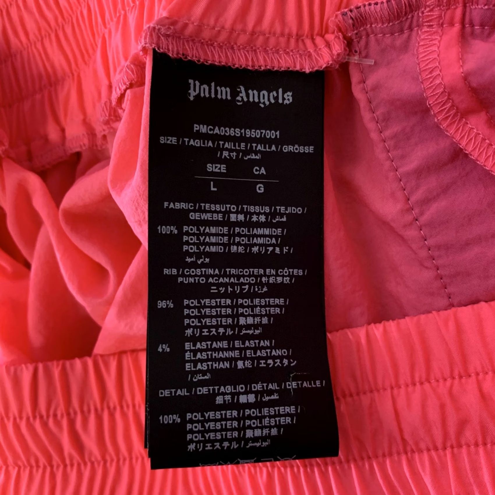 Palm Angels PALM ANGELS Joggers Neon Pink Polimide L Casual Pants Men Inseam 32 Italy Size US 33 - 5 Thumbnail