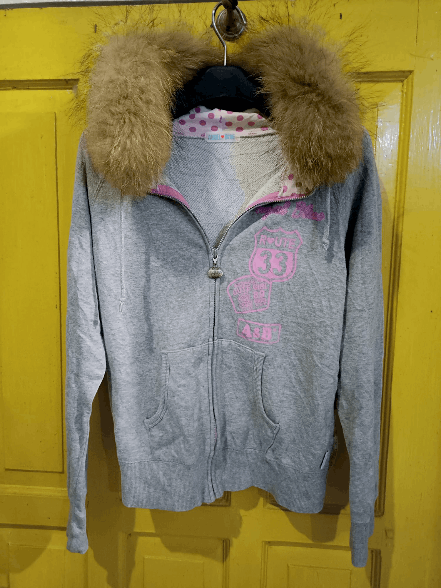 Angel Blue × Japanese Brand × Le Grande Bleu (L.G.B.) "ANGLE 💙 BLUE" R❤️ute 33 Fur Hoodie LGB Style Size US L / EU 52-54 / 3 - 16 Thumbnail