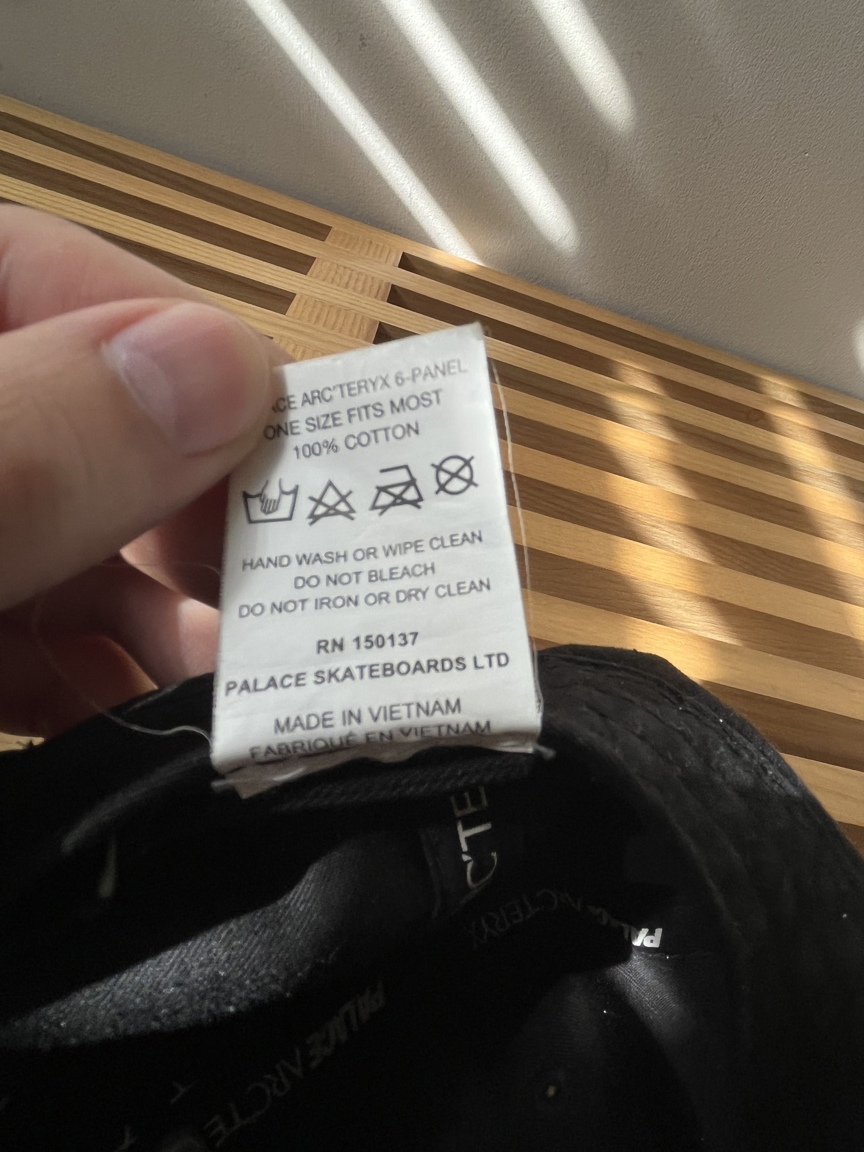 Arc'teryx × Palace Palace x Arcteryx 6-Panel Hat Black Size ONE SIZE - 6 Thumbnail