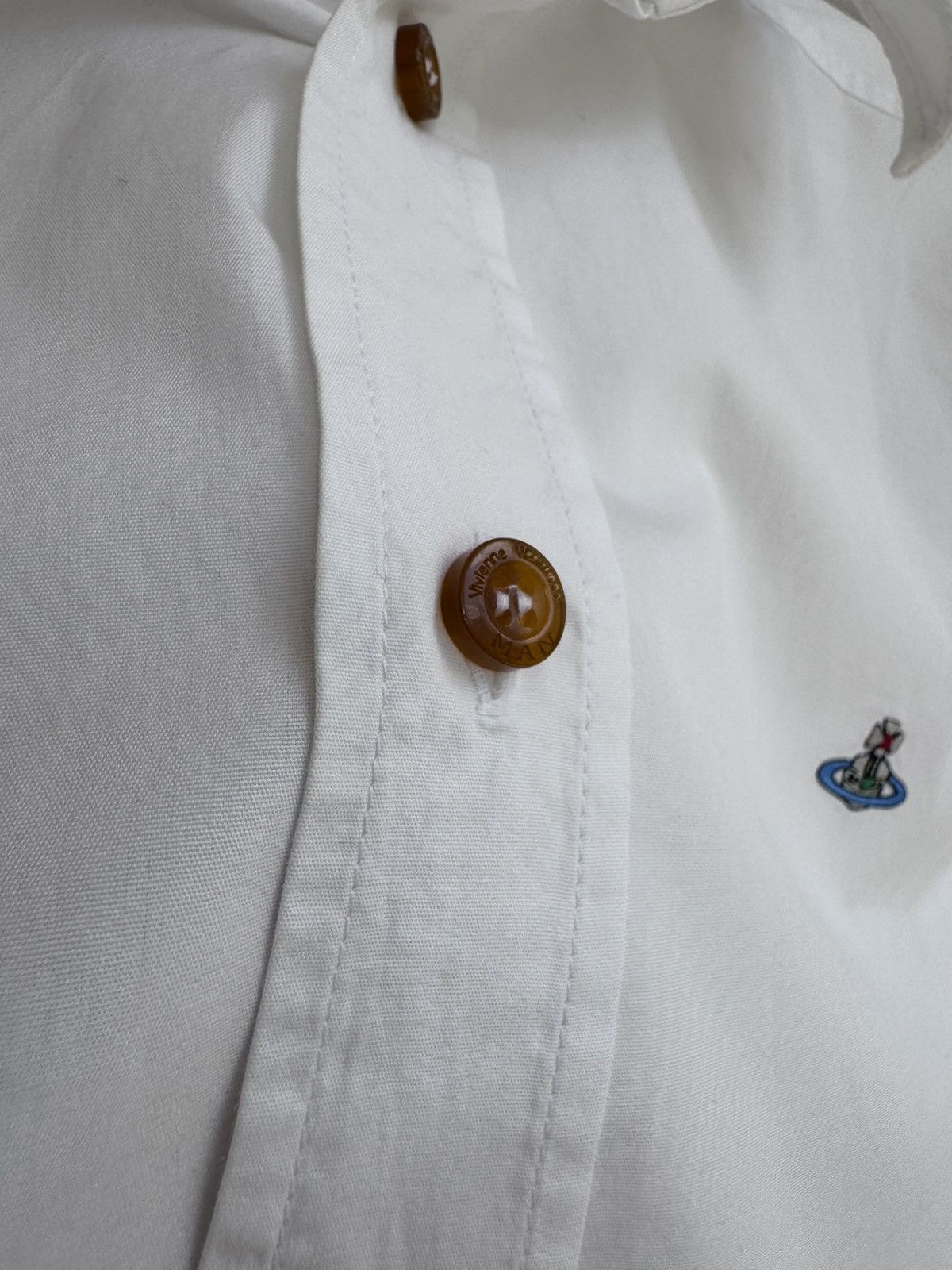 Vivienne Westwood Vivienne Westwood White Button Down Shirt Long Sleeve Size US M / EU 48-50 / 2 - 5 Thumbnail