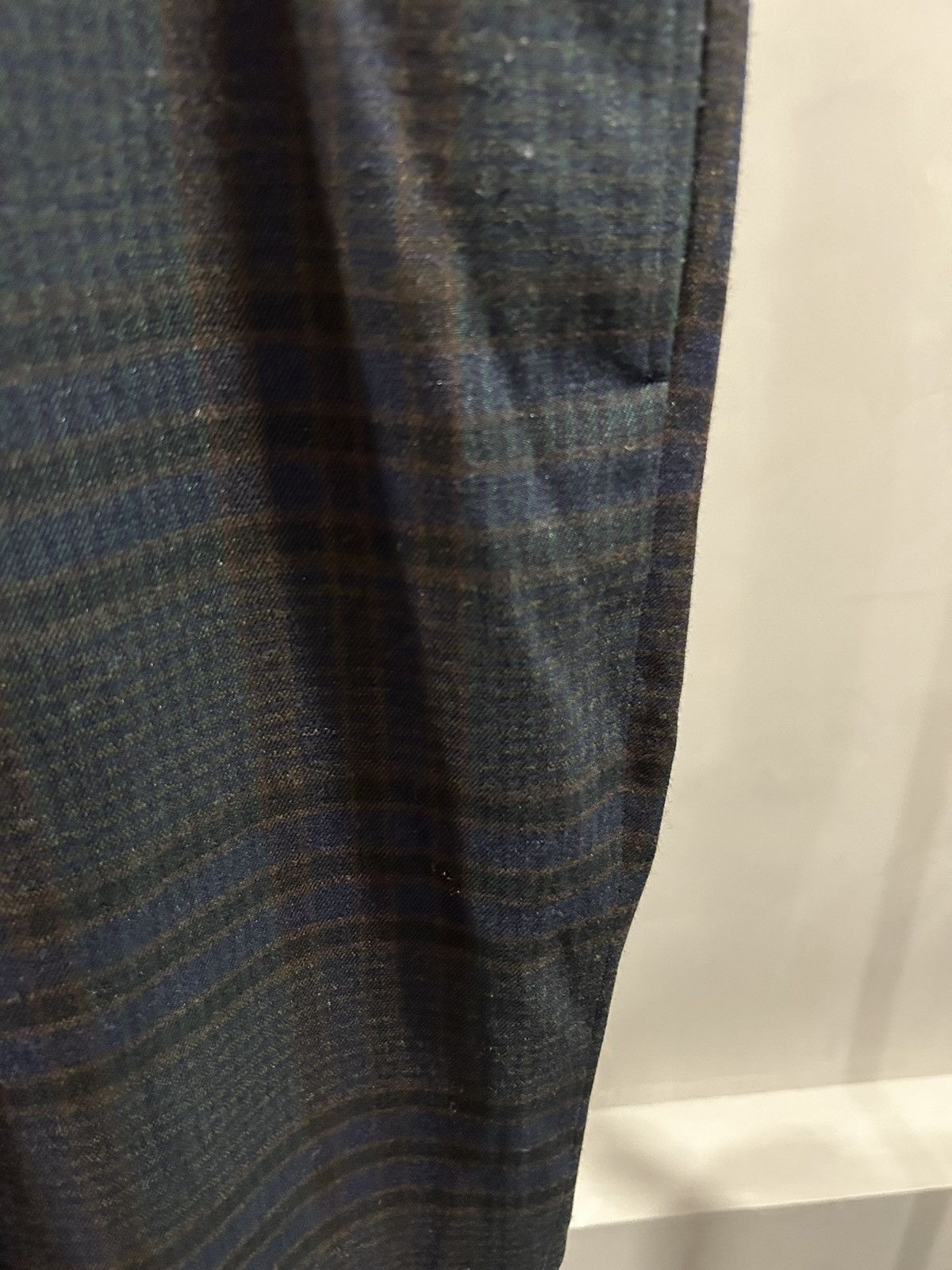 Comme des Garcons Comme des garcons homme deux plaid drawstring casual pants Size US 33 - 4 Thumbnail