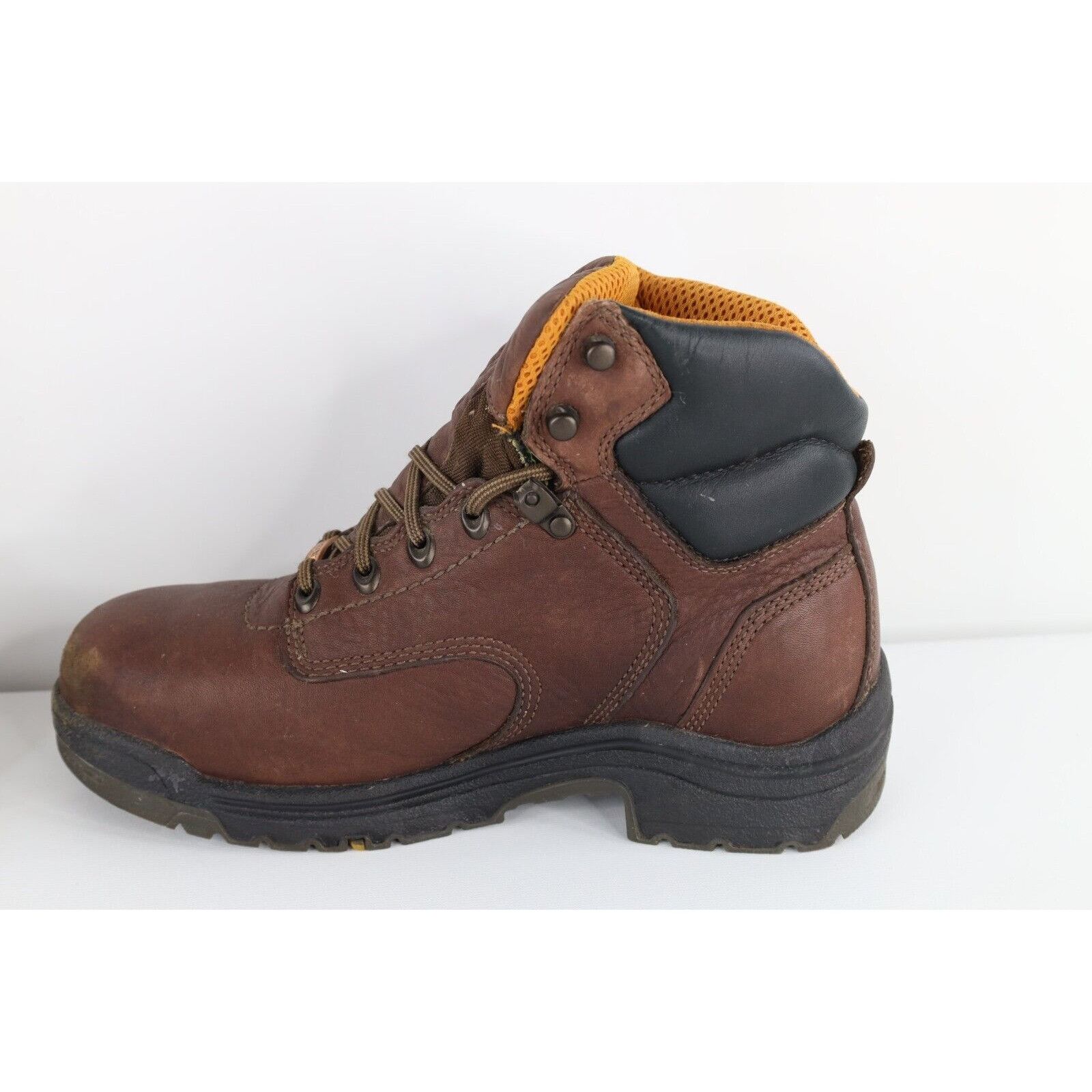 Timberland × Vintage Vintage Timberland Pro Distressed Steel Toe Leather Boots Size US 7.5 / EU 40-41 - 7 Thumbnail