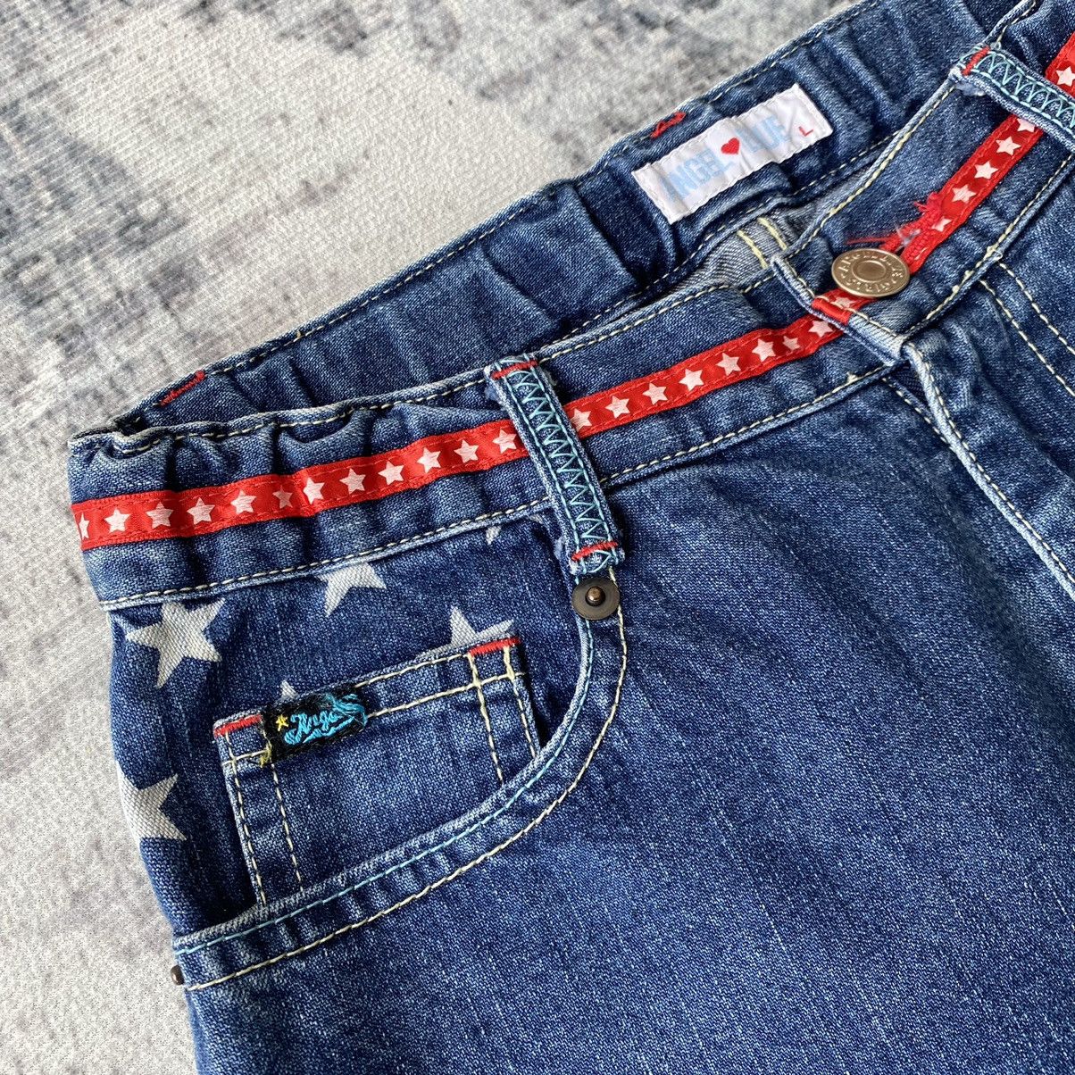 Angel Blue × Japanese Brand Angel Blue Star Patchworks Denim Jeans Size 24" / US 00 / IT 34 - 7 Thumbnail