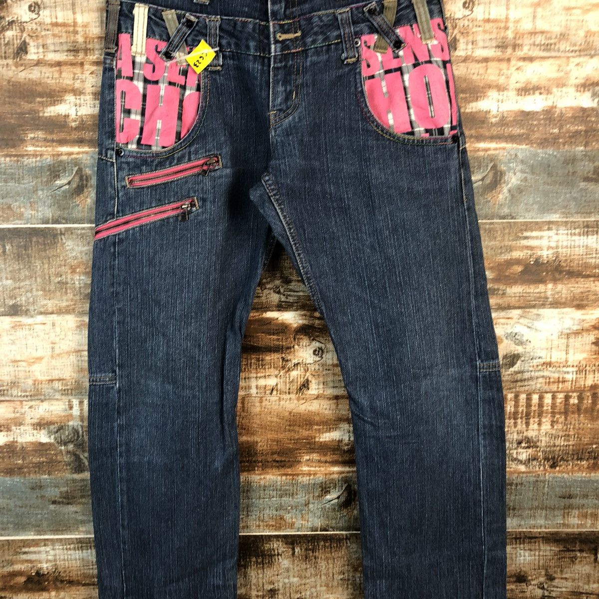 Japanese Brand DL Dominate double waist streetwear Blue Denim Pants #C623 Size US 30 / EU 46 - 5 Thumbnail