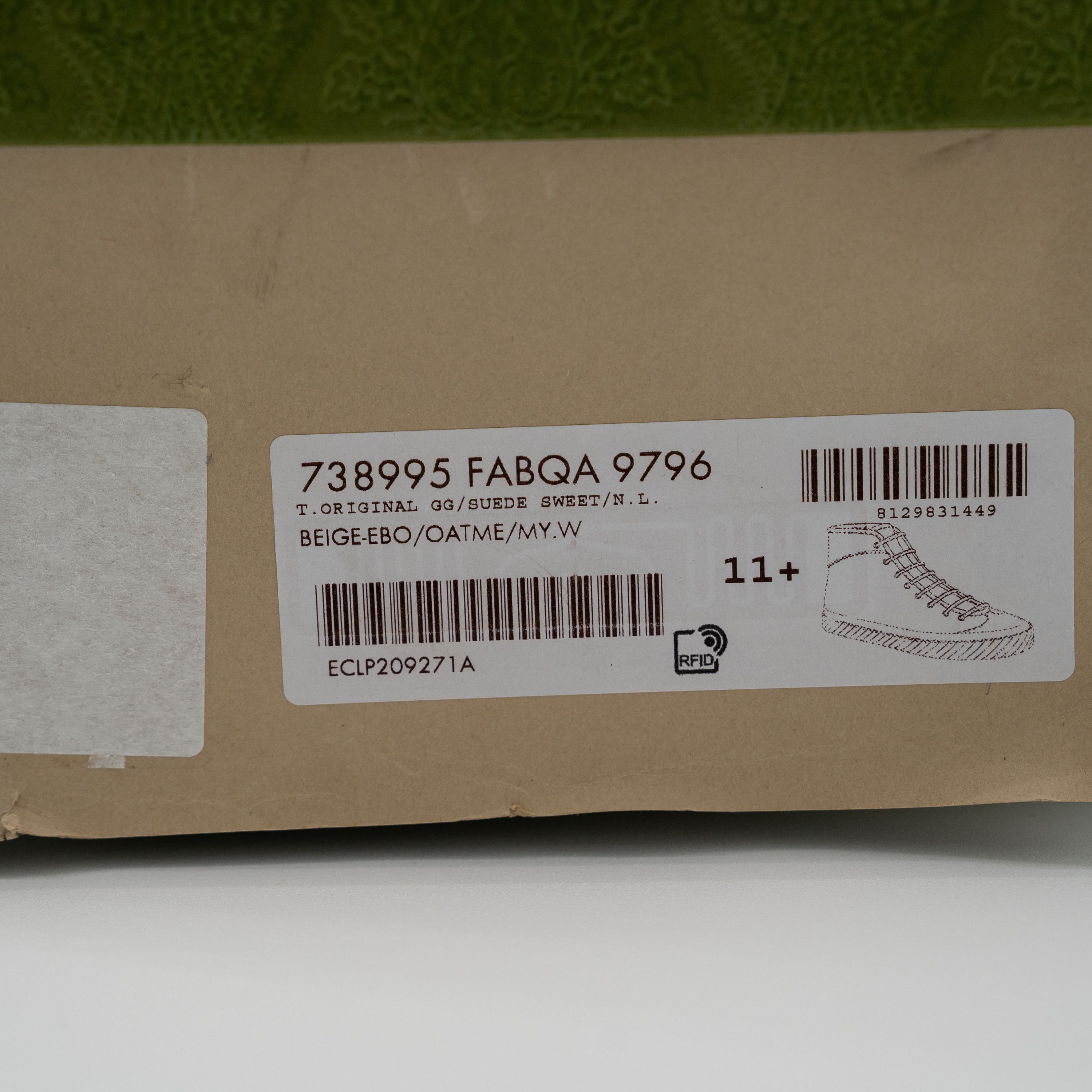 Gucci 11.5G - Gucci GG Canvas Monogram Sneakers Tortuga Beige High Size US 12 / EU 45 - 10 Thumbnail