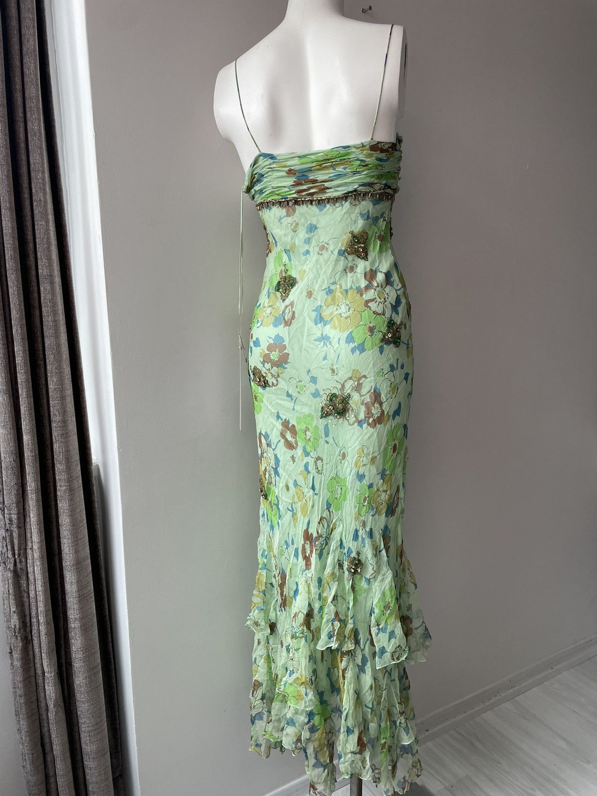 Vintage Parisian silk dress Size S / US 4 / IT 40 - 17 Thumbnail