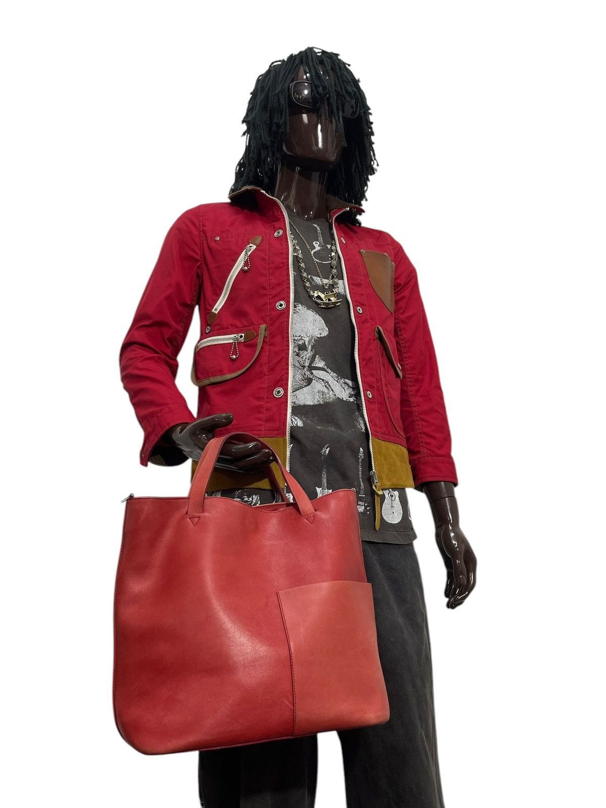 Genuine Leather Full Leather Ferrira Mauro Governa Italy Tote Bag 1🟩5 Size ONE SIZE - 2 Thumbnail