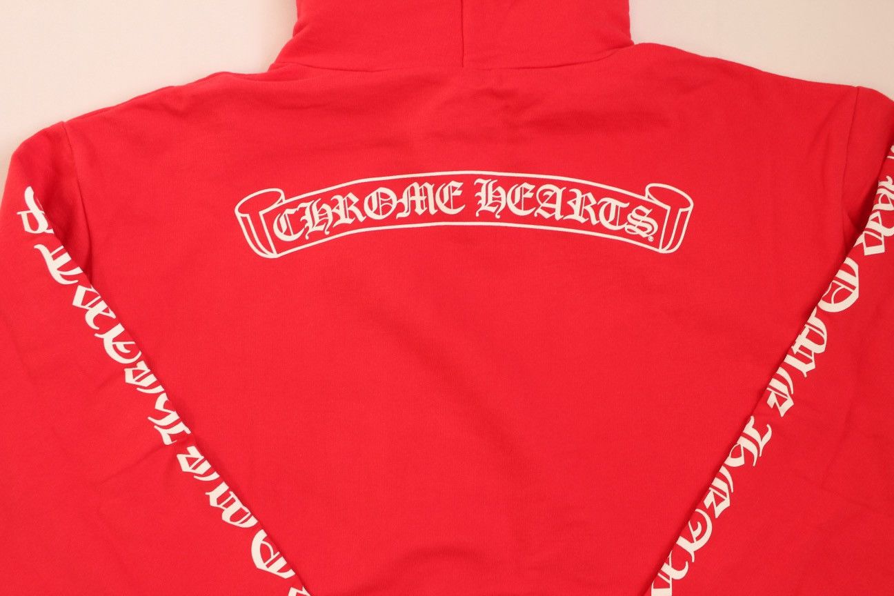 Chrome Hearts Chrome Hearts Red Scroll Hoodie Size US XL / EU 56 / 4 - 2 Thumbnail
