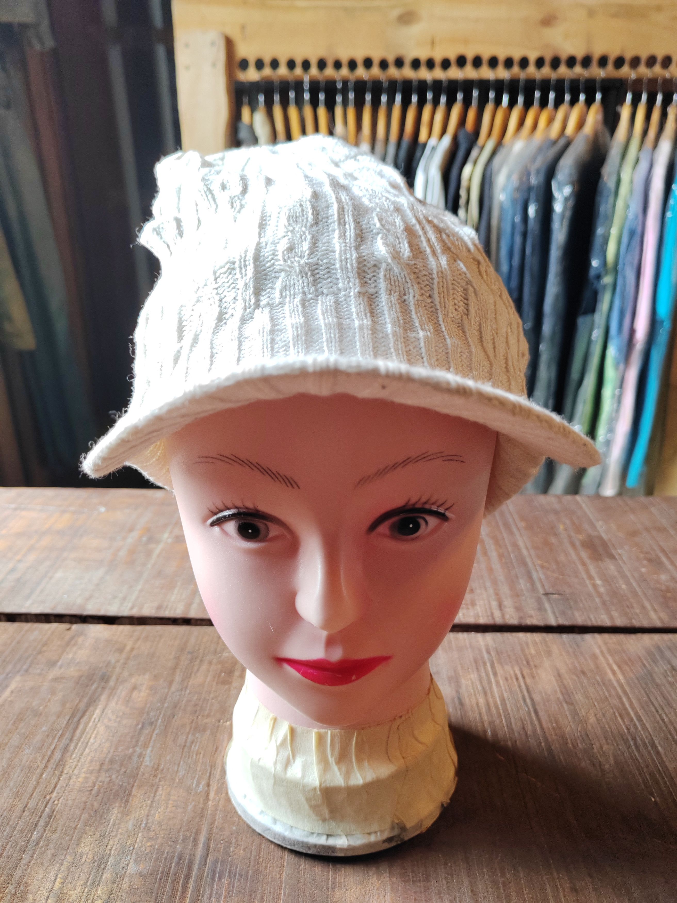 If Six Was Nine Vintage Japanese Style Crochet Big Beanie Snowcap Size ONE SIZE - 2 Thumbnail