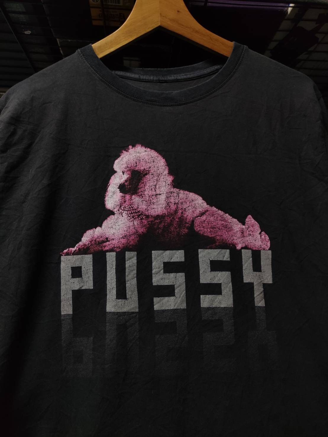 Vtg 00's Rammstein "Pink Poodle" Pussy Single Promo T-Shirt