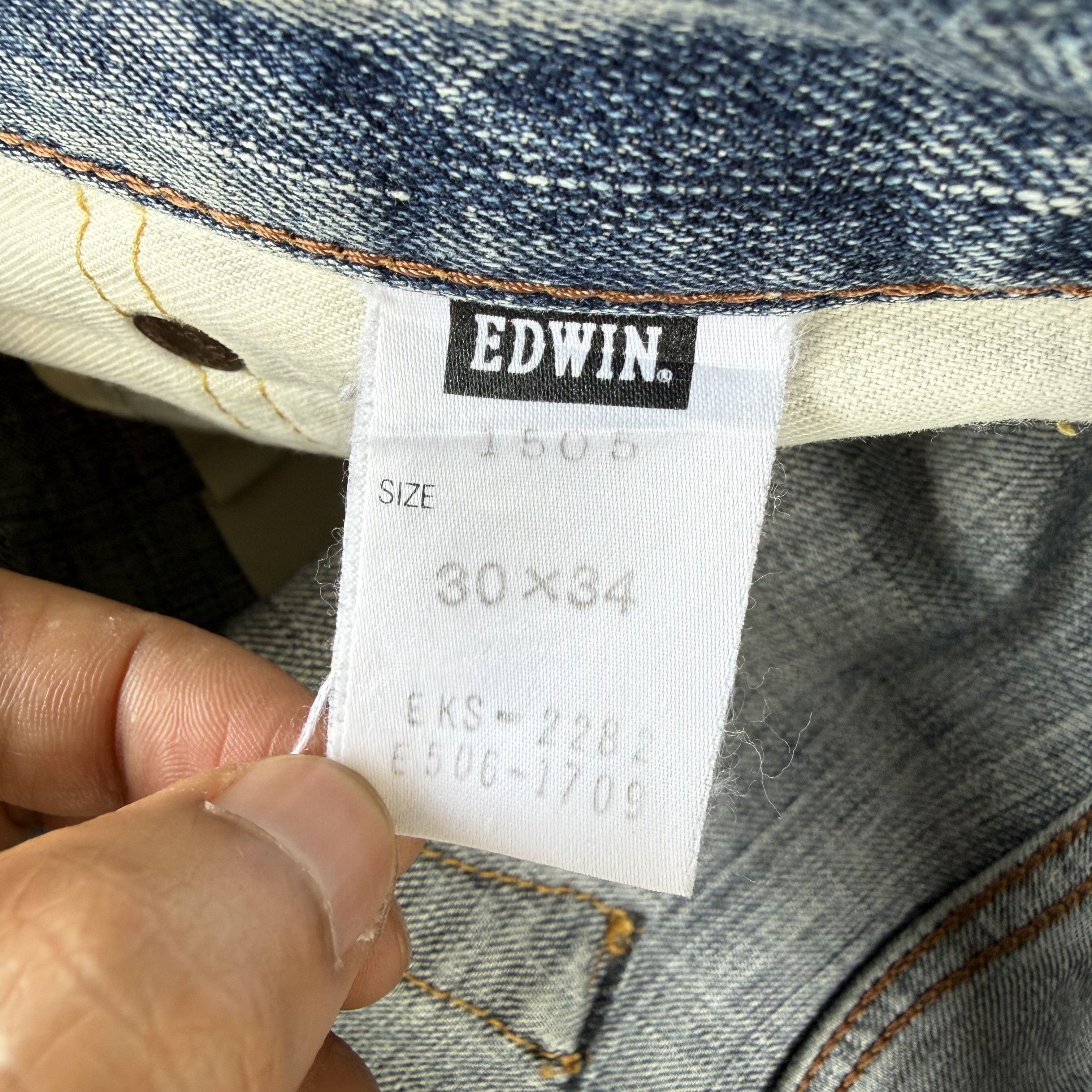 Edwin W31 Vintage Edwin Selvedge Ripped Denim Size US 31 - 13 Thumbnail