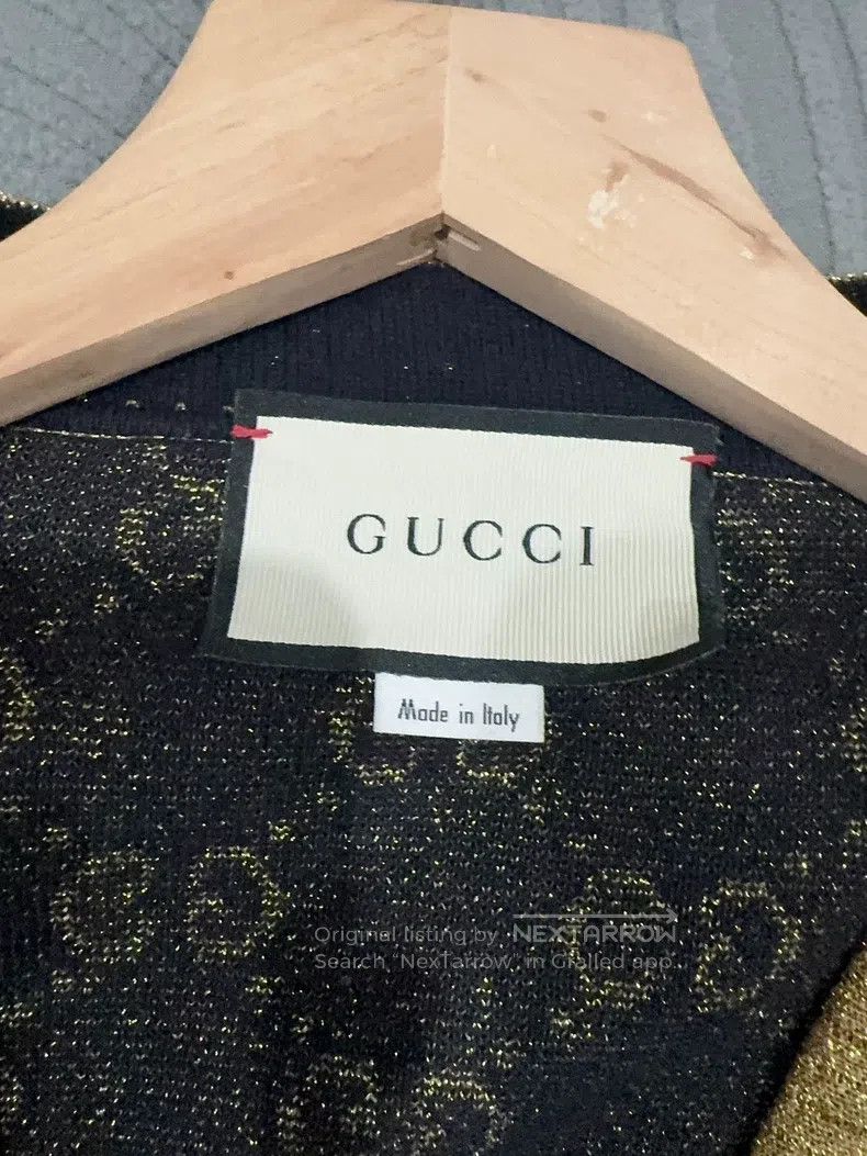 Gucci Gucci Gold thread cardigan coat Size M / US 6-8 / IT 42-44 - 3 Thumbnail