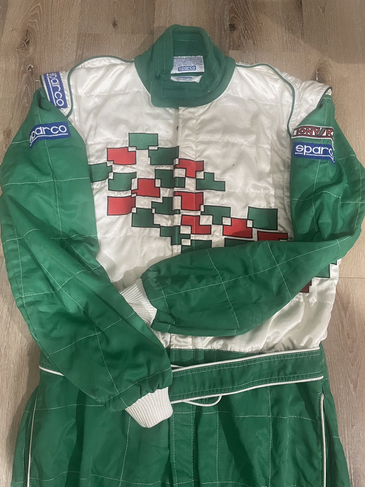 Other SPARCO TONY KART RACE CAR DRIVER JUMPSUIT Size US 44 / EU 60 - 3 Thumbnail
