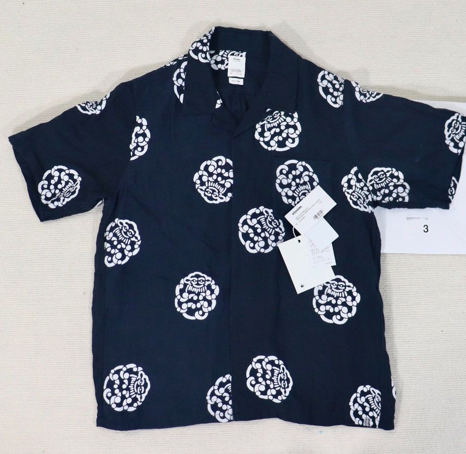 image of Visvim 21Ss Free Edge Shirt Cloud Shirt Little Cloud Xiangyu in Black, Men's (Size Large)