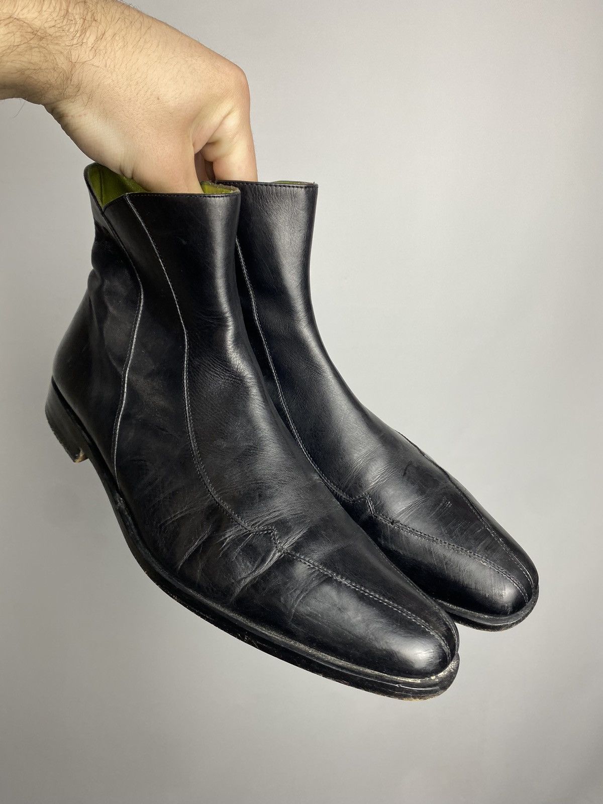Oliver Sweeney 🔥Opium Oliver Sweeney Swanley Black leather boots 11 Size US 11 / EU 44 - 2 Thumbnail