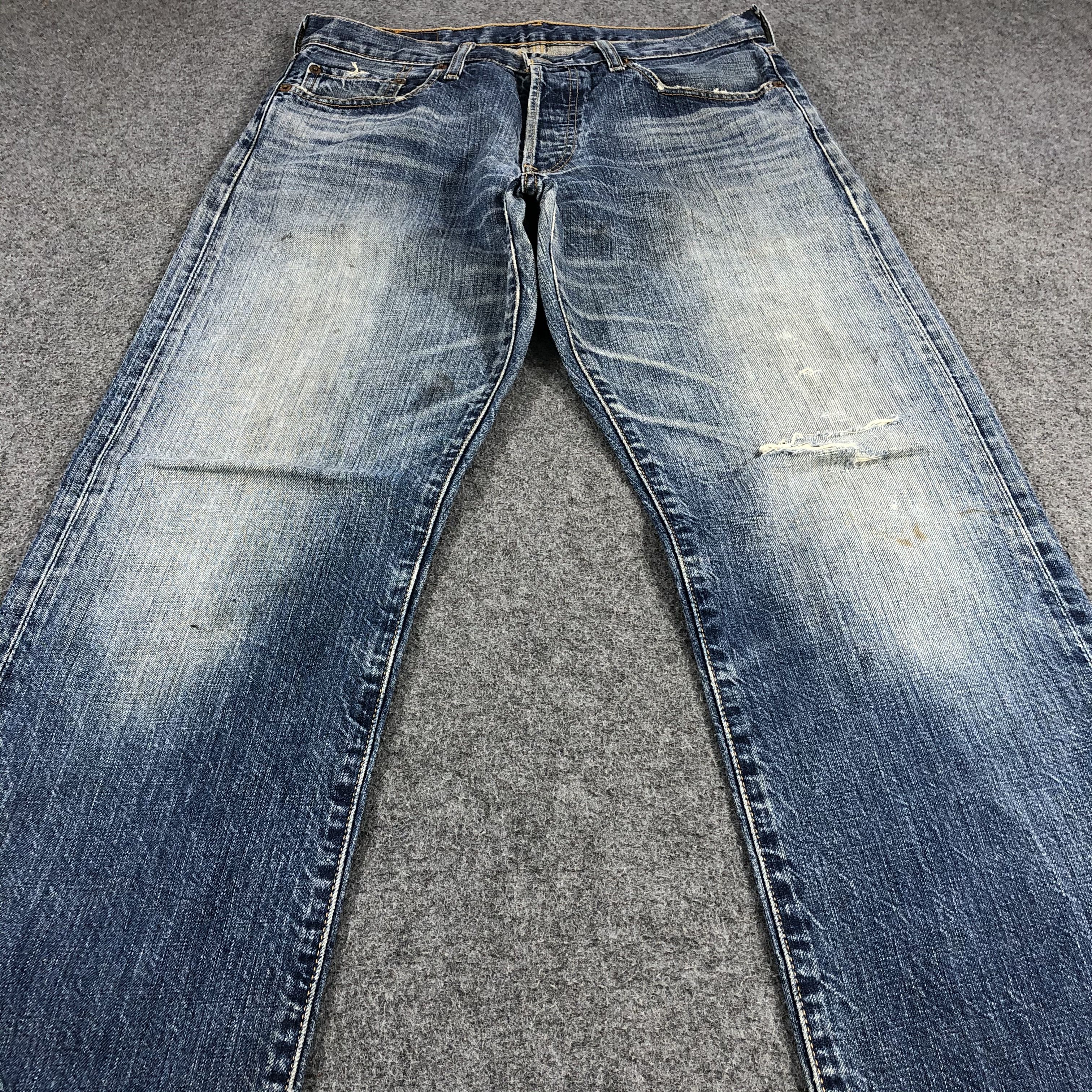 Levi's Vintage 90s Blue Wash Levis 501 Jeans-JM1399 Size US 32 / EU 48 - 3 Thumbnail