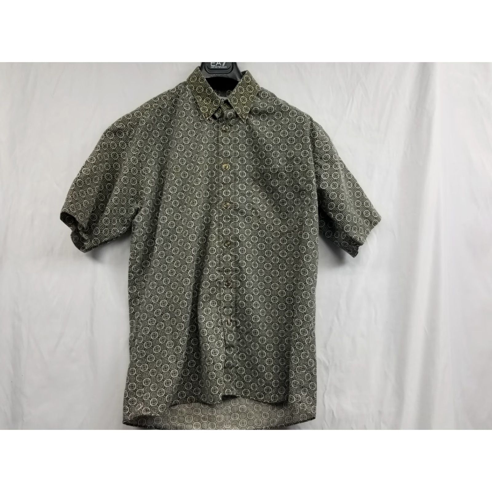 Vintage VINTAGE Pace Sportswear Shirt Button-Front Short Sleeve Mens Small Green 1970s Casual Cotton Blend Size US S / EU 44-46 / 1 - 2 Thumbnail